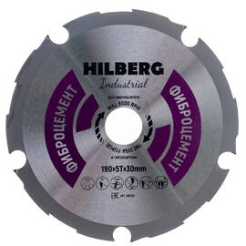 Диск пильный по фиброцементу Hilberg Industrial 190х30мм 5Т (HC190) — Фото 1