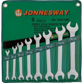 Набор рожковых ключей Jonnesway 8шт в чехле W25108S — Фото 1