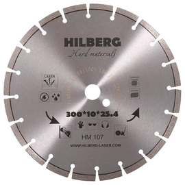 Диск алмазный по бетону Hilberg Hard Materials 300x25.4мм (HM107) — Фото 1