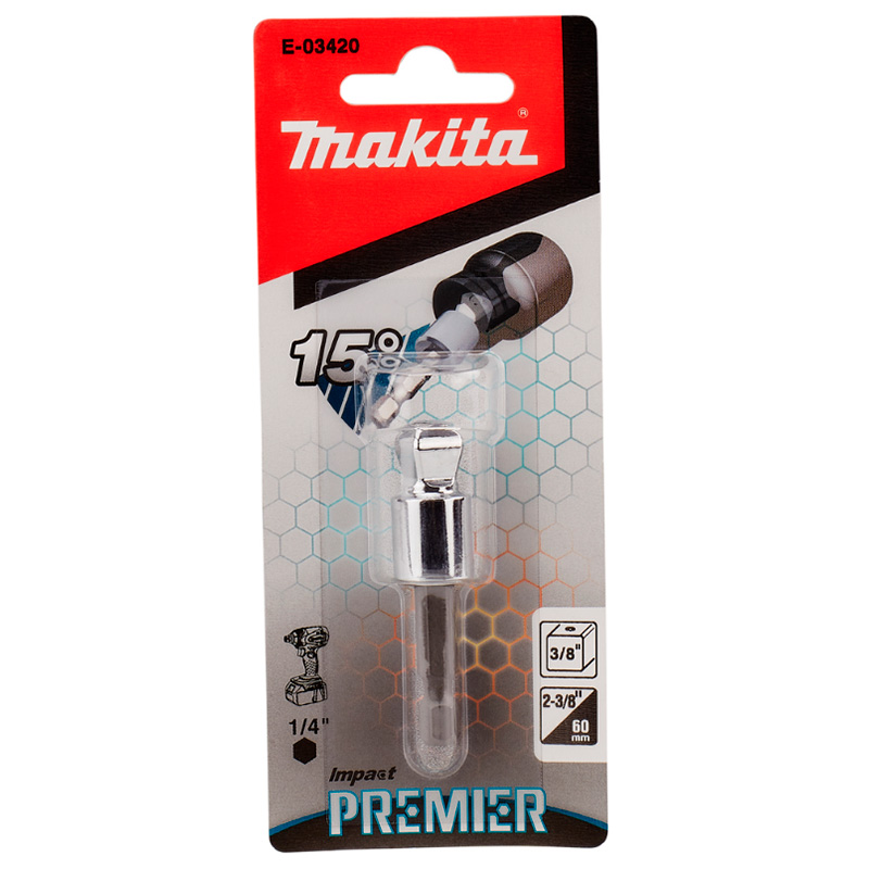 Адаптер Makita Impact Premier SQ 3/8" 60мм (E-03420) — Фото 2