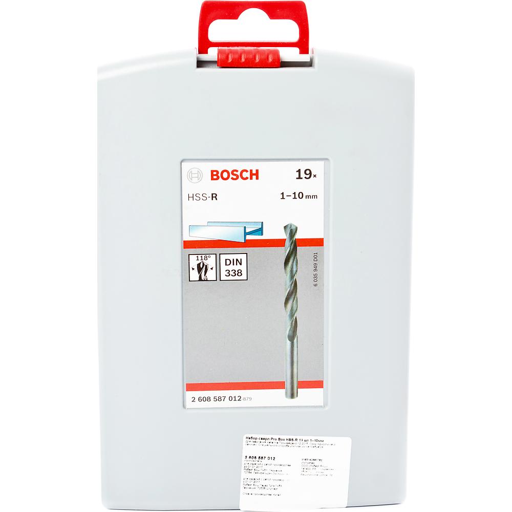 Набор сверл по металлу Bosch Pro Box HSS-R 1–10мм 19шт (012) — Фото 2