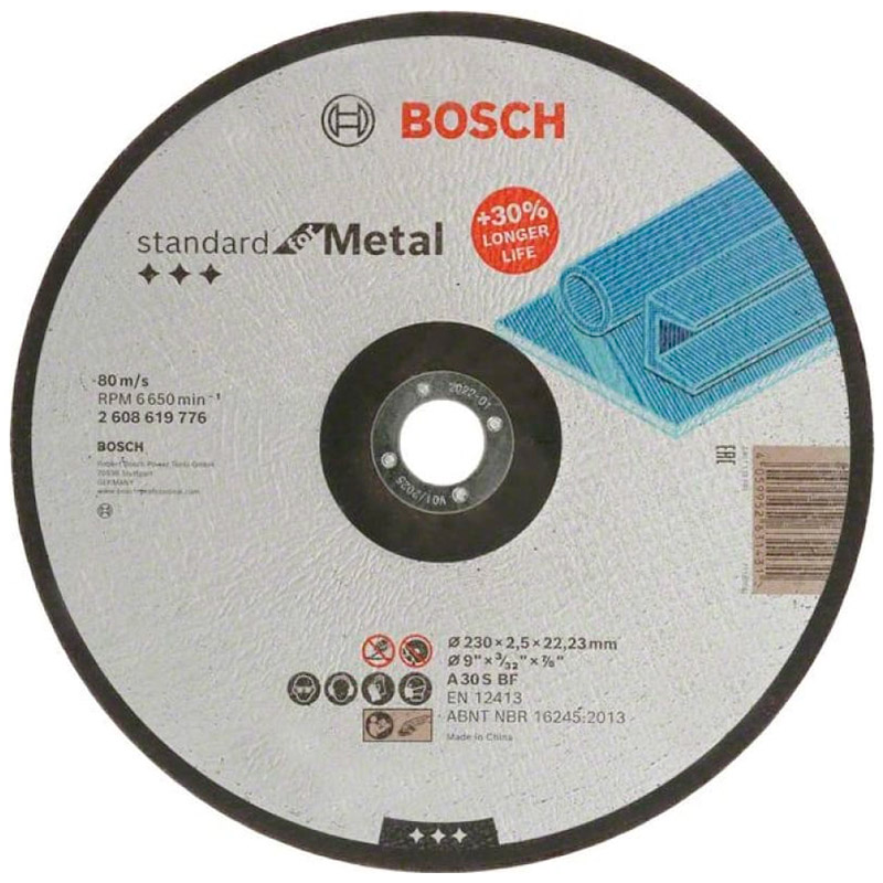 Круг отрезной по металлу Bosch Std for Metal 230x2.5x22.2мм (776) — Фото 2