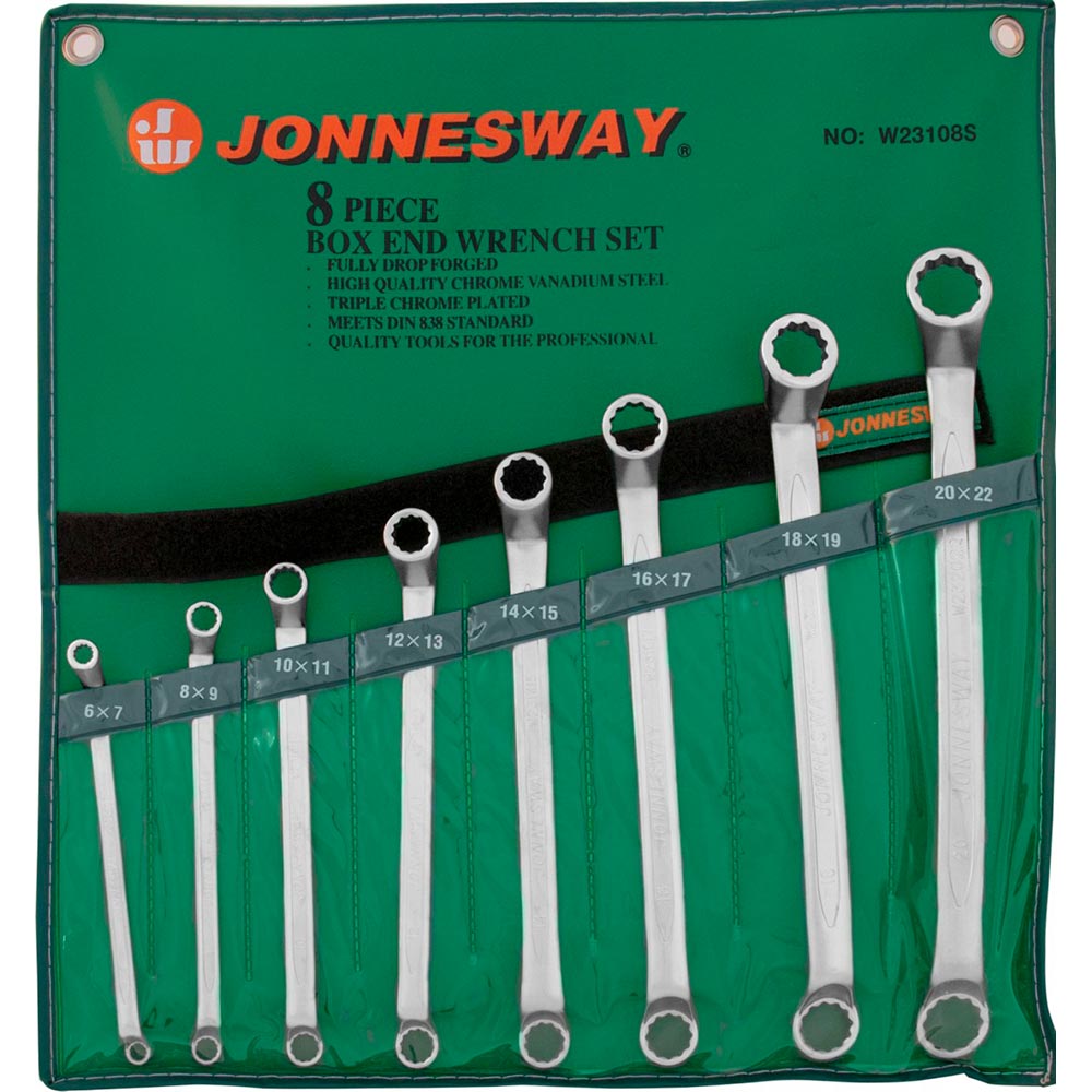 Набор накидных ключей Jonnesway 8шт в чехле W23108S — Фото 2